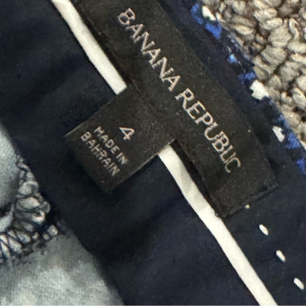 Banana republic SLOAN-FIT BLUE PRINT SLIM ANKLE PANT ❤️ - Picture 8 of 10